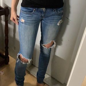 Distressed Hollister skinny jeans